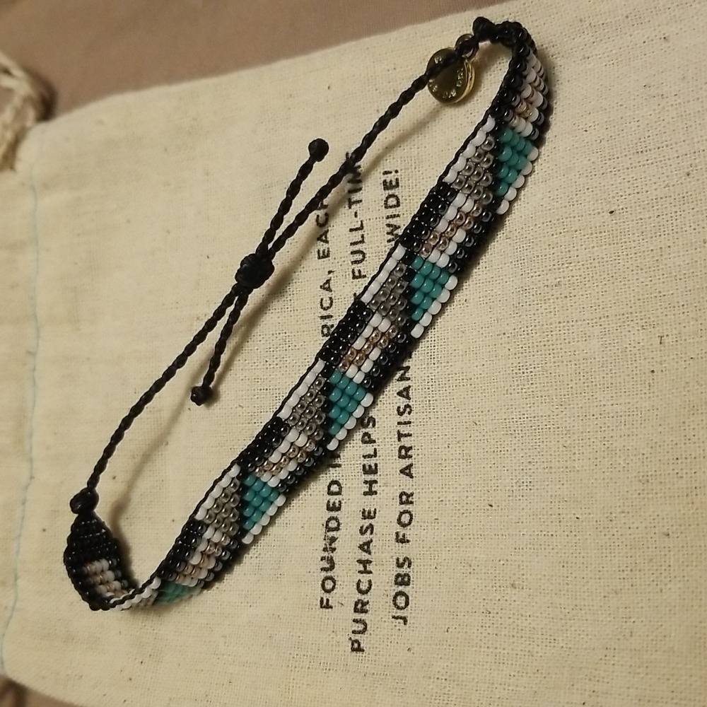 Pura Vida Native Holiday seed bead cuff bracelet